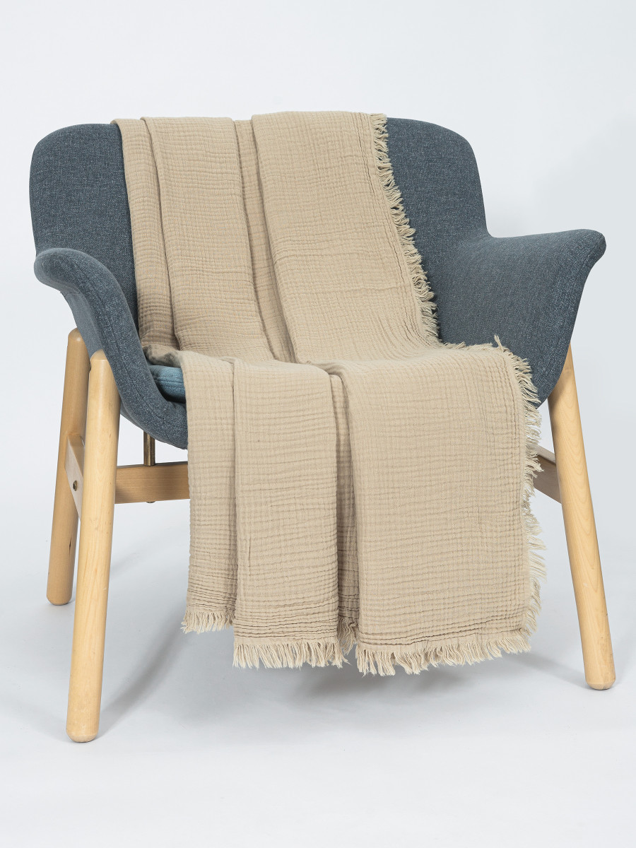 Однотонное покрывало Valtery муслиновое PLP 150x200