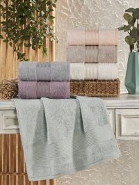 Турецкий набор бамбуковых полотенец PHILIPPUS MISS FELIX 6шт 