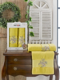 Турецкий комплект полотенец махровых METEOR NERGIS 2шт арт.11256