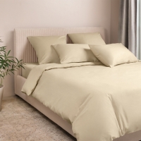 Постельное белье сатин-премиум Моноспейс кремовый