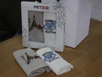 Турецкие кухонные вафельные салфетки METEOR 40х60 PARIS - 2шт. арт. 8661