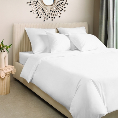 Постельное белье сатин-премиум Моноспейс белый