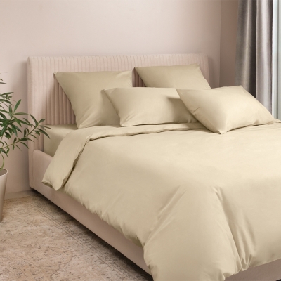 Постельное белье сатин-премиум Моноспейс кремовый